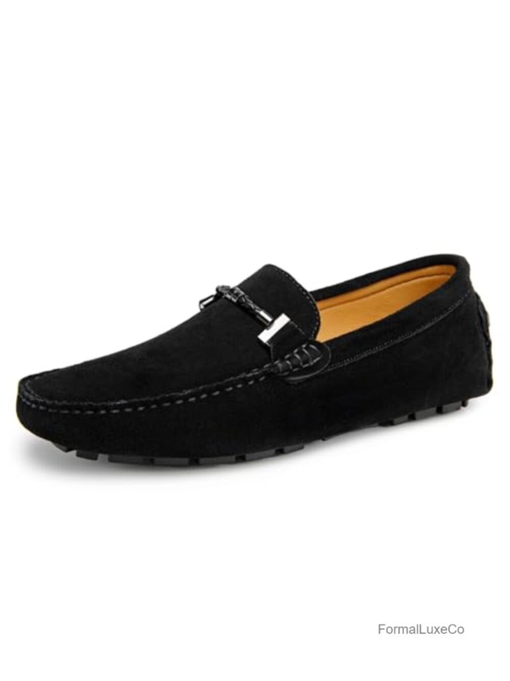Men's Suede Penny Loafers Mocc Shoes Slip On Flats Boat Shoes